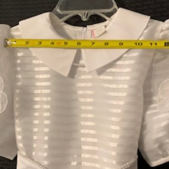 Girls size 10 White Dress: First Communion, Flower Girl, Wedding, Formal, etc. - Picture 11 of 12